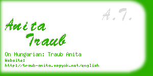 anita traub business card